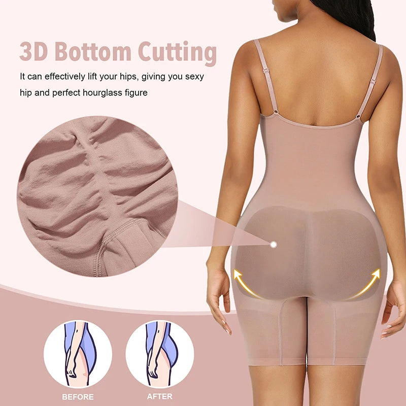 Women Seamless Bodysuit Push up Corset Waist Trainer Trimmer Butt Lifter Body Shaper Slimming Shapewear Tummy Control Underwear